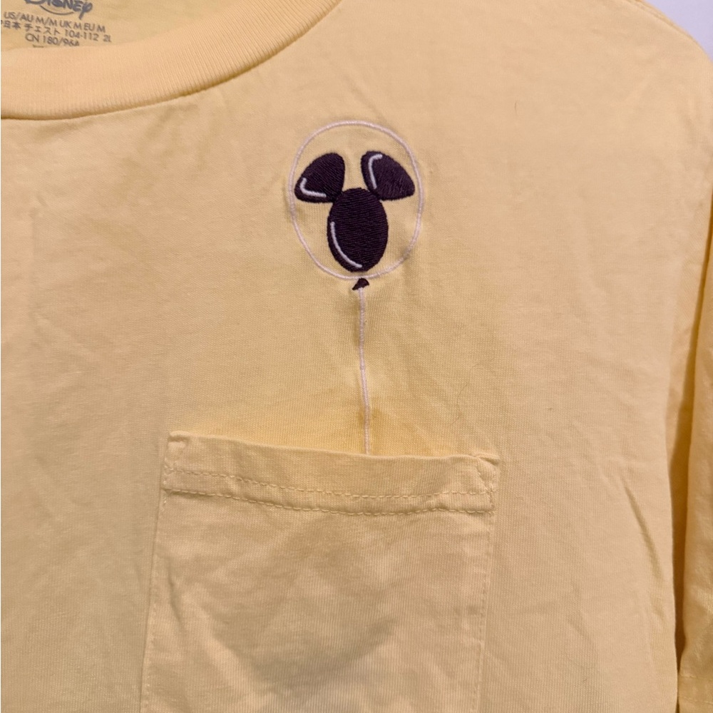 Disney Yellow Pocket T-Shirt with Small Logo - Picture 3 of 3